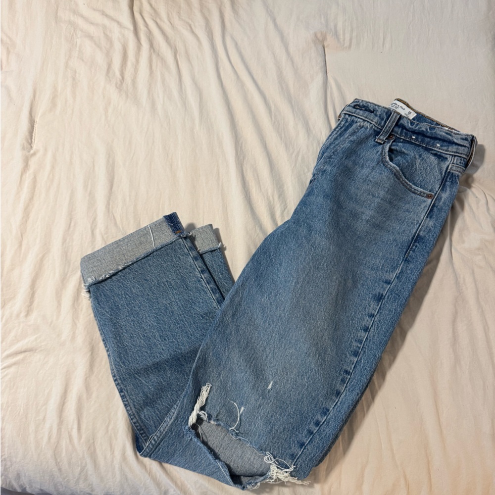 Abercrombie & Fitch Blue Boyfriend Jeans